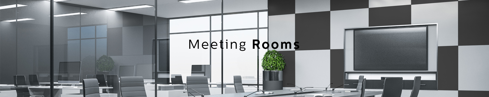 Meeting room sound absorbing panels